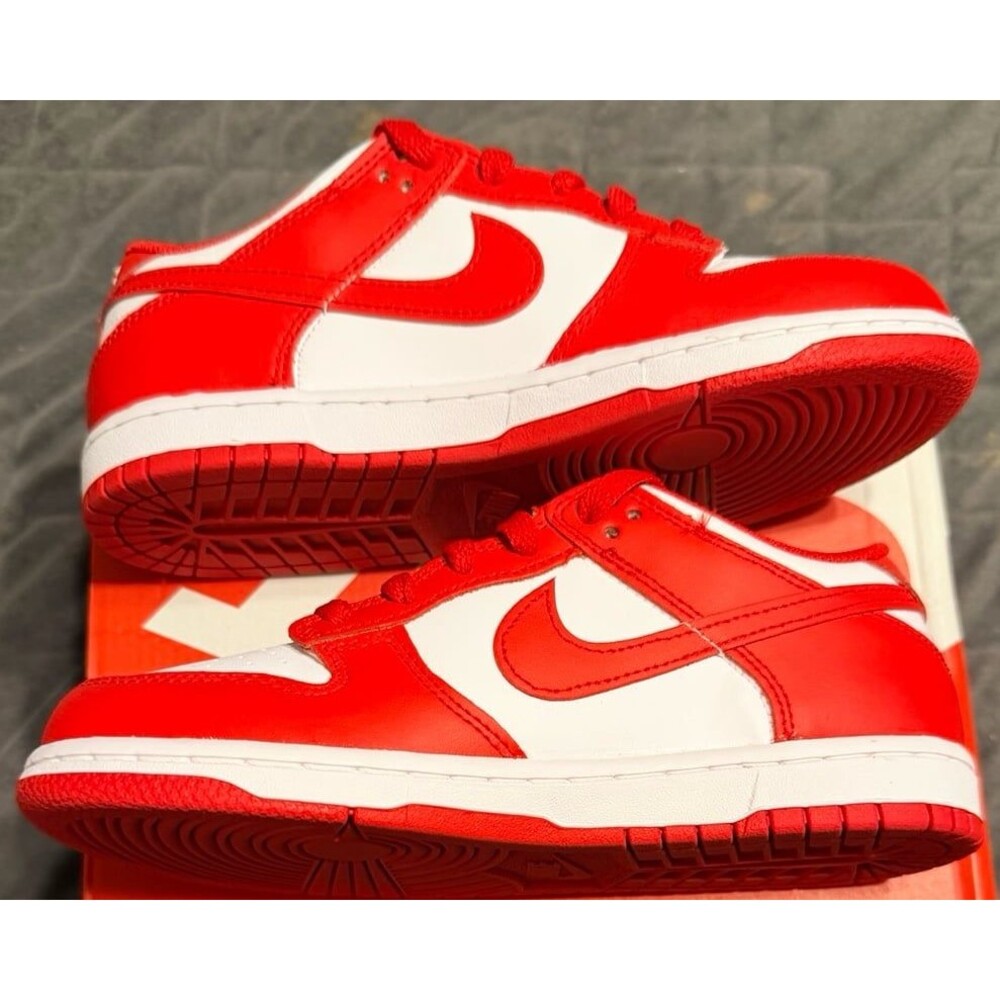 NIKE DUNK LOW WHITE/UNIVERSITY RED